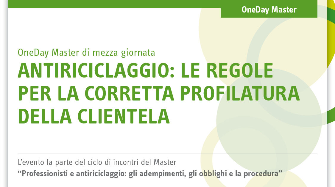 Immagine Antiriciclaggio: le regole per la corretta profilatura della clientela | Euroconference